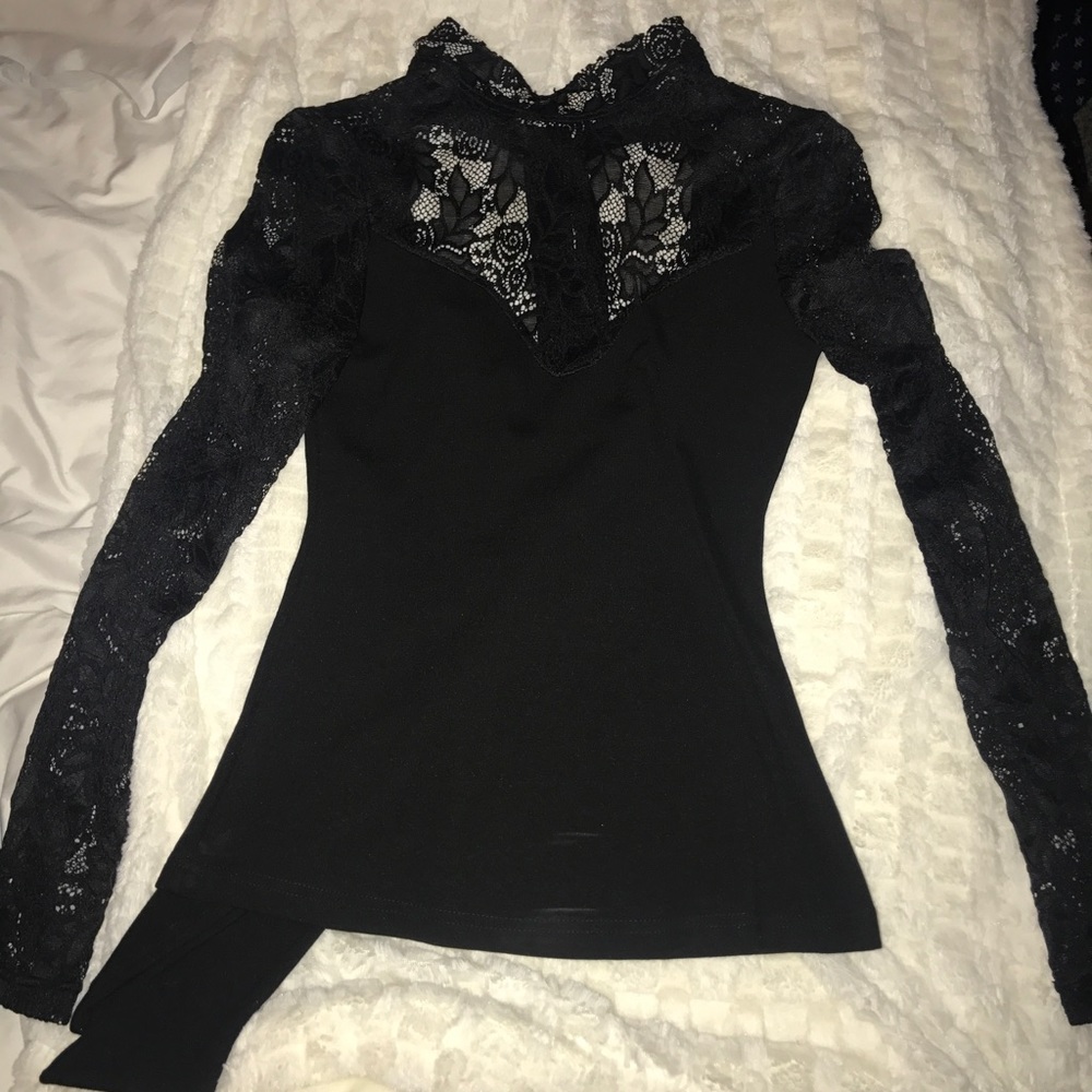 Beautiful black lace top